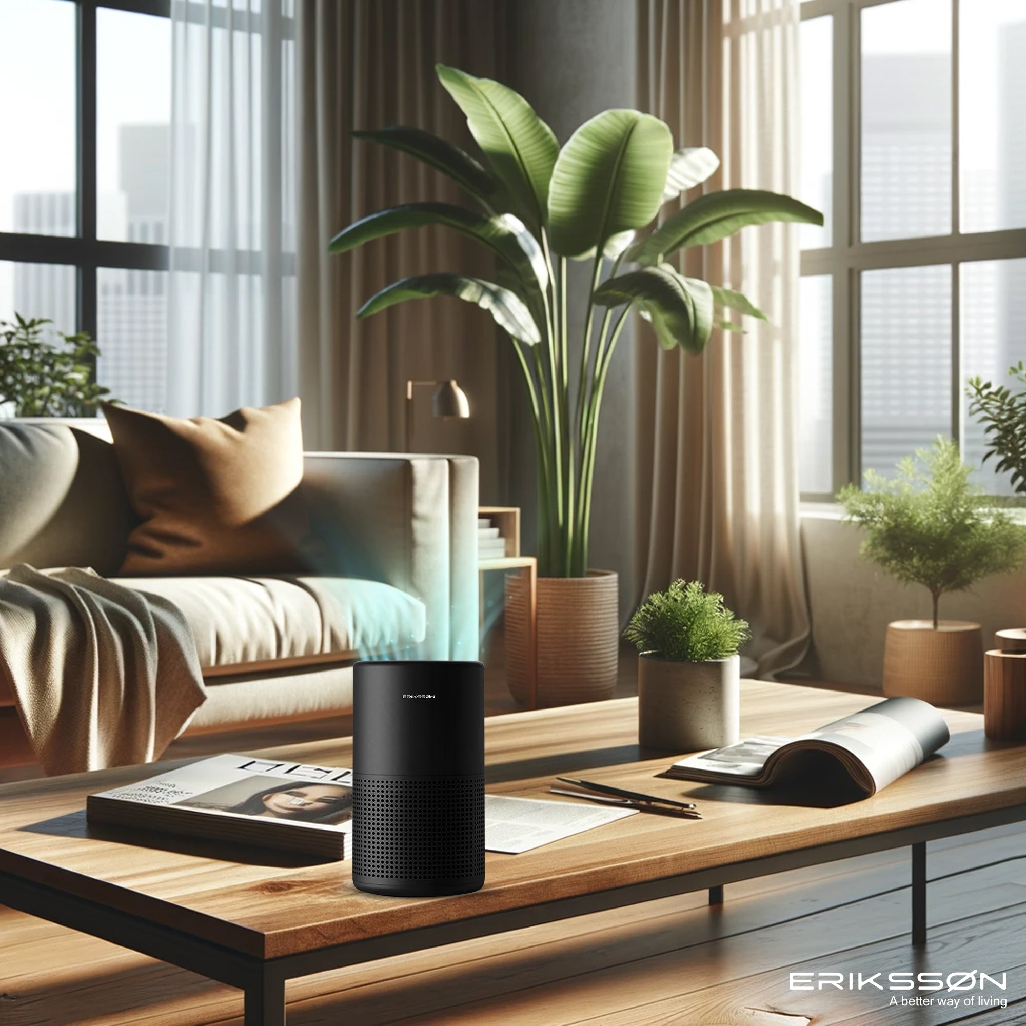 Erikssøn Luchtreiniger Air Pure Prime - Met 2x HEPA-Filter - 70 m3/u - Erikssøn
