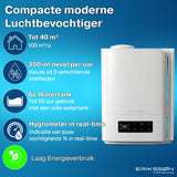 Erikssøn Luchtbevochtiger Hydra Comfort - 6 Liter - Geschikt voor Woonkamer, Kantoor, Slaapkamer, Babykamer - Met Aromatherapie - Wit - Erikssøn