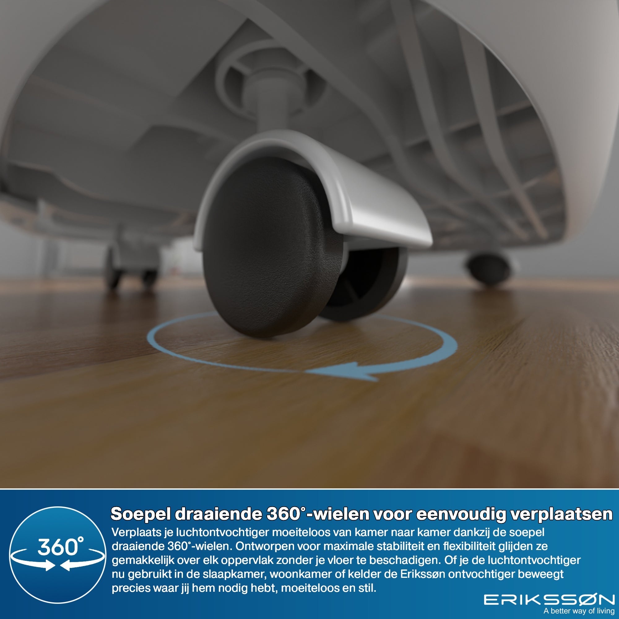 Erikssøn Luchtontvochtiger - Dry Pro Plus - Tot 20L / dag - Wit - Erikssøn