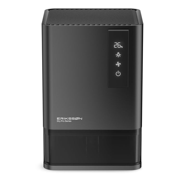 Erikssøn Luchtontvochtiger Dry Pro Series - Tot 1.2 Liter / dag - Zwart