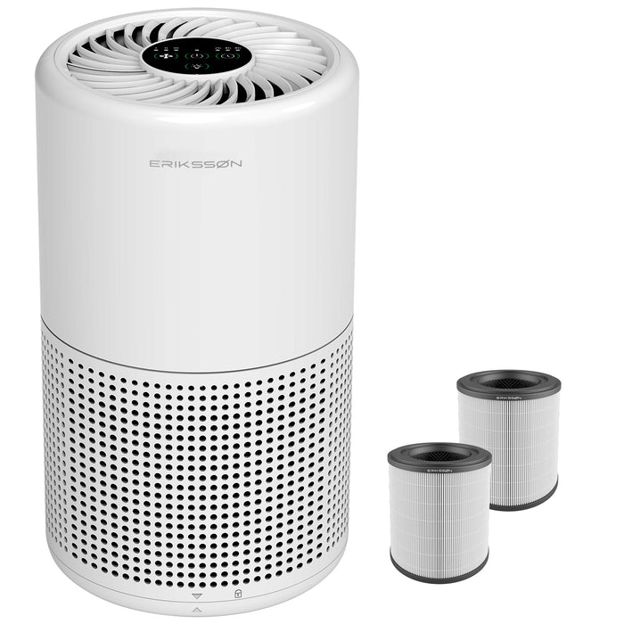 Erikssøn Luchtreiniger Air Pure Prime - Met 2x HEPA-Filter  - 70 m3/u - Wit