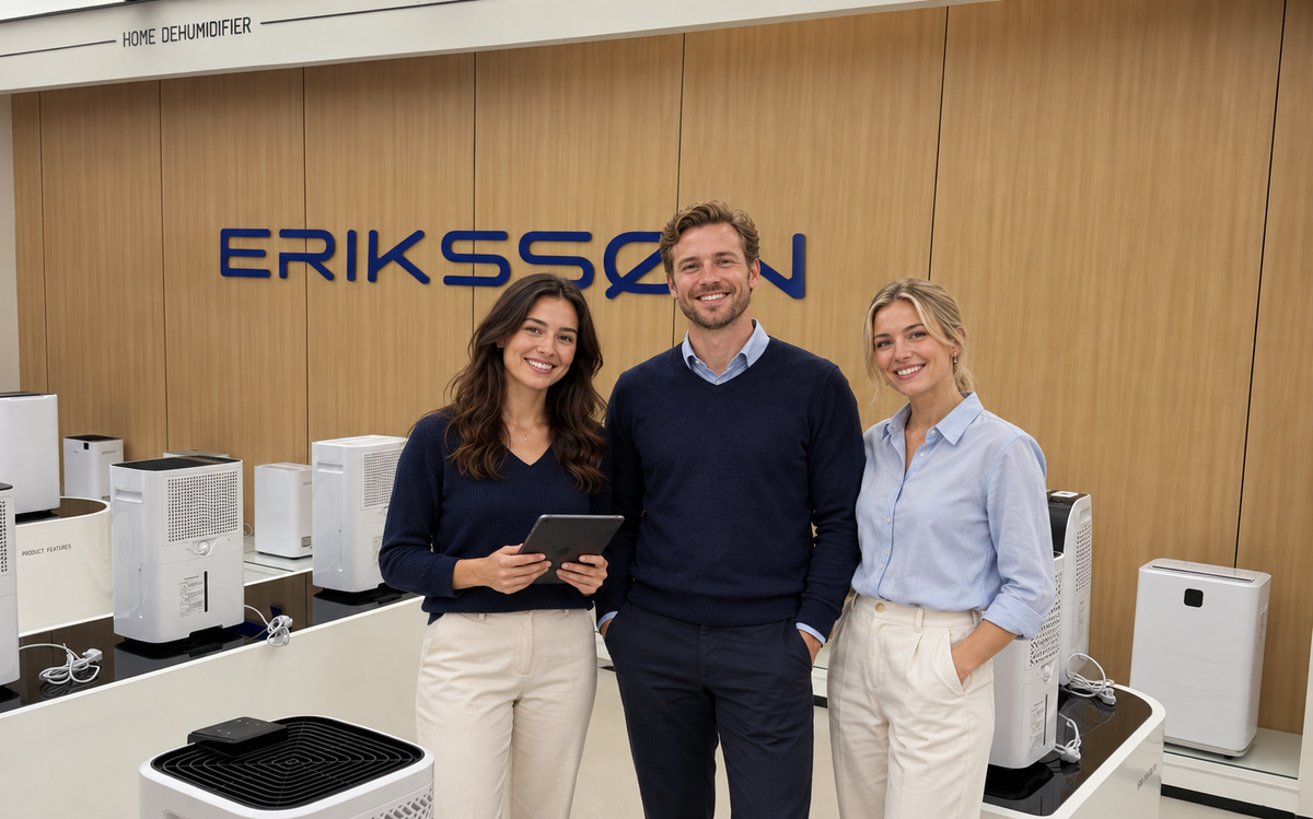 Erikssøn klantenservice in de showroom